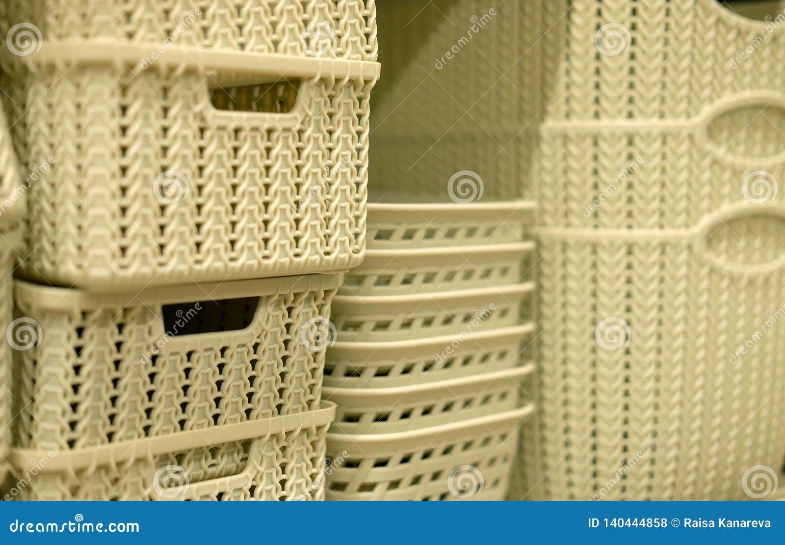 Laundry Baskets in the Store Stock Photo Image of empty, housekeeper