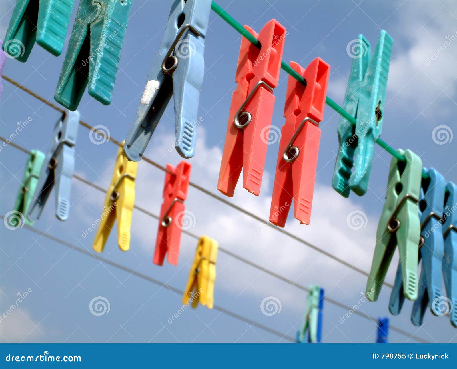 Laundry Clips Royalty Free Stock Photo Image 798755
