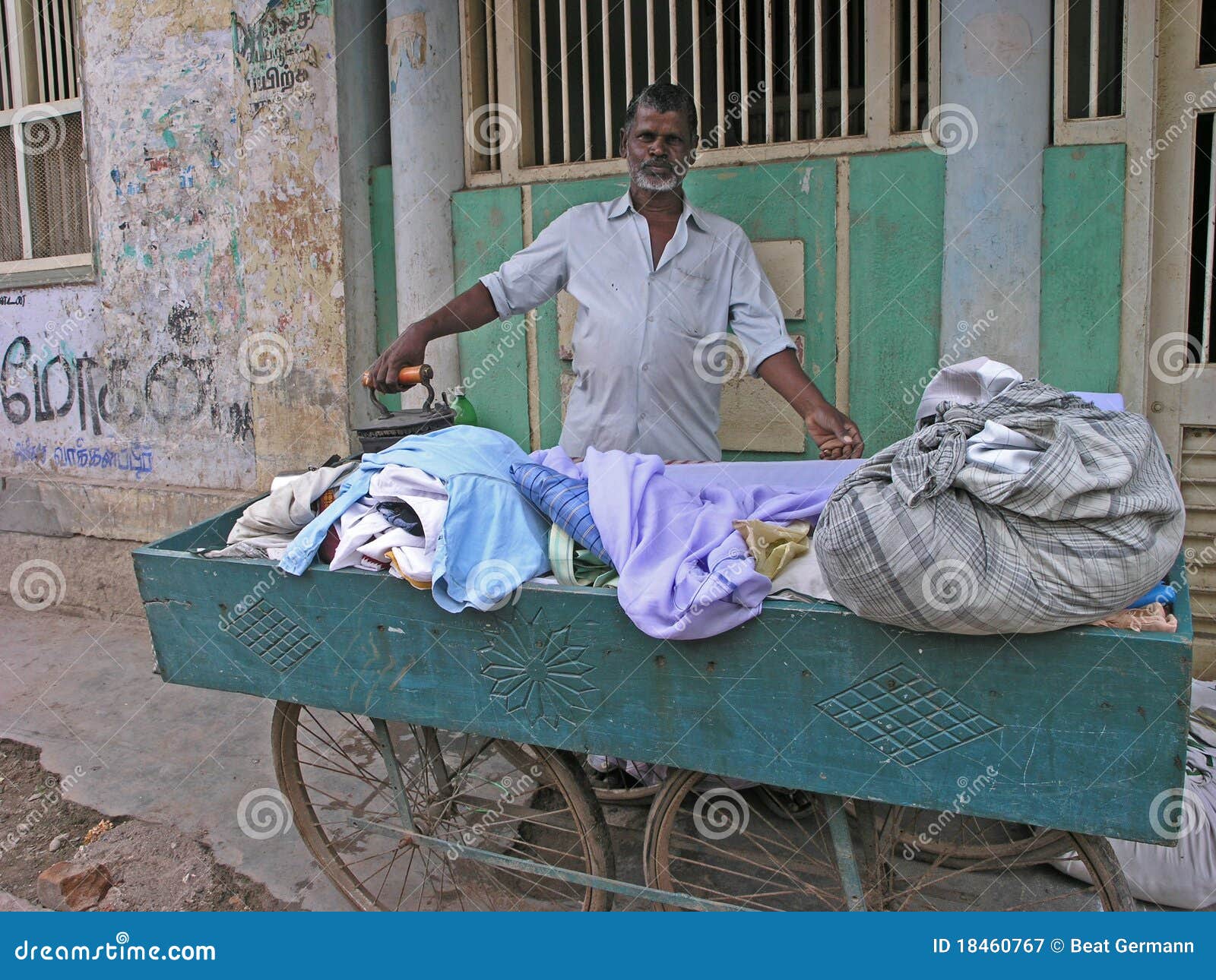 Laundry Man in Madurai, Tamil Nadu, India Editorial Photography Image