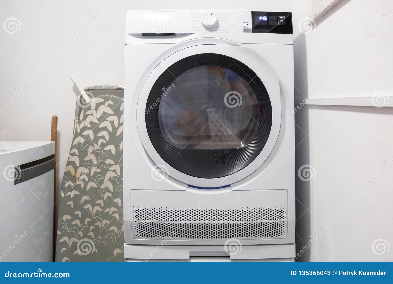 Laundry Room with Electric Dryer Stock Image Image of laundry, electric 135366043