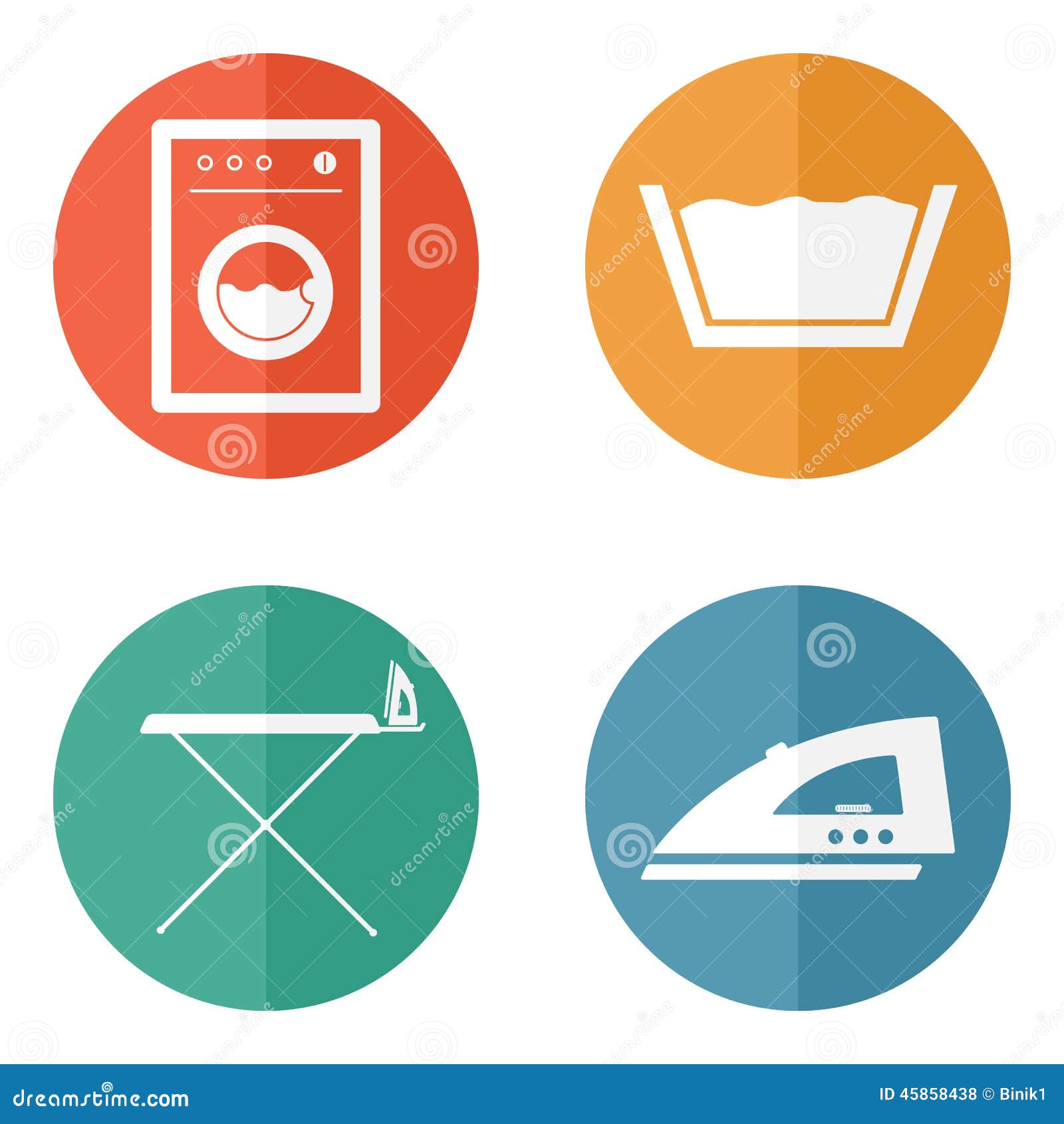 Laundry room icons stock vector. Illustration of icon 45858438