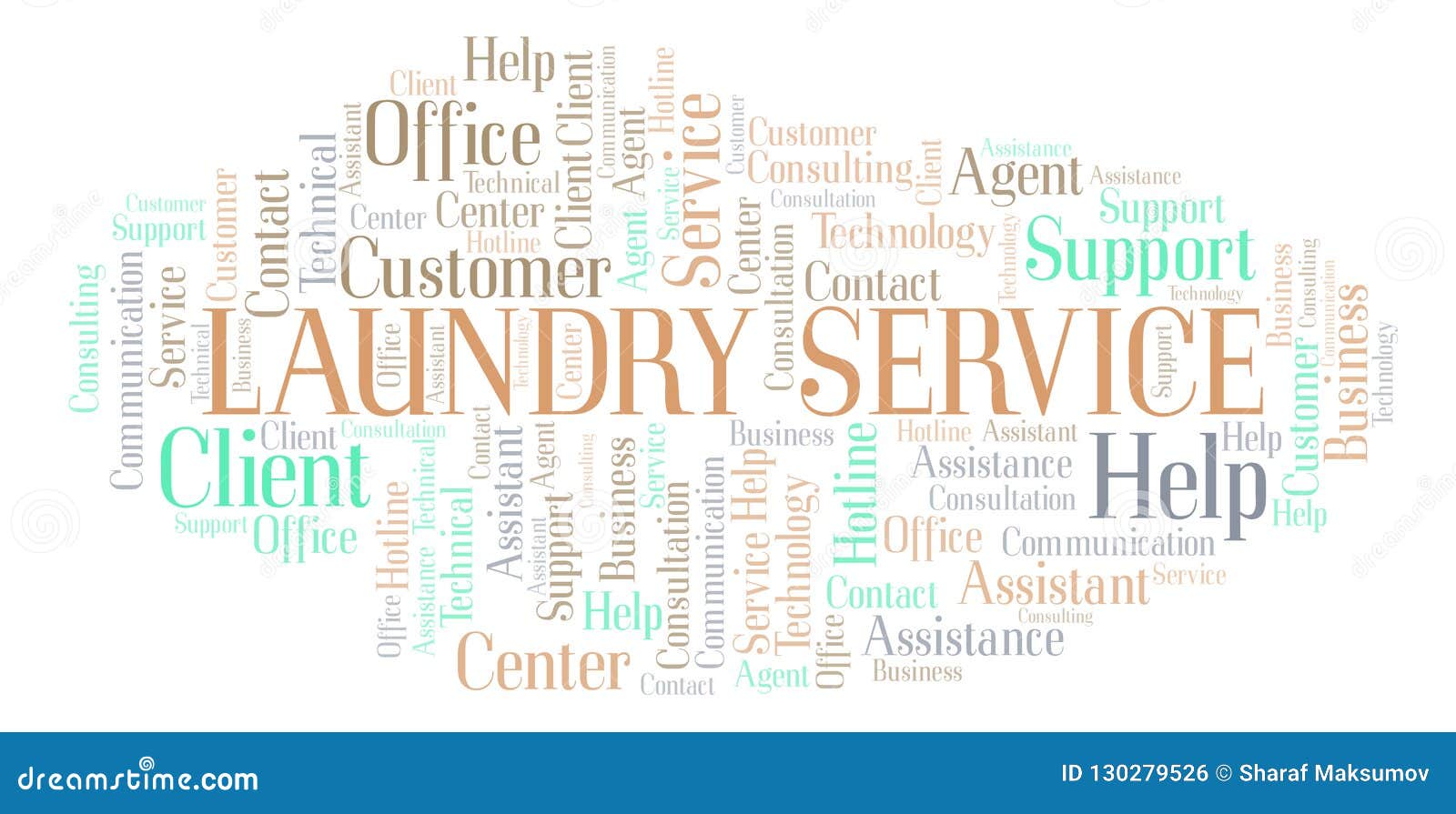 Laundry Service Word Cloud. Stock Illustration Illustration of