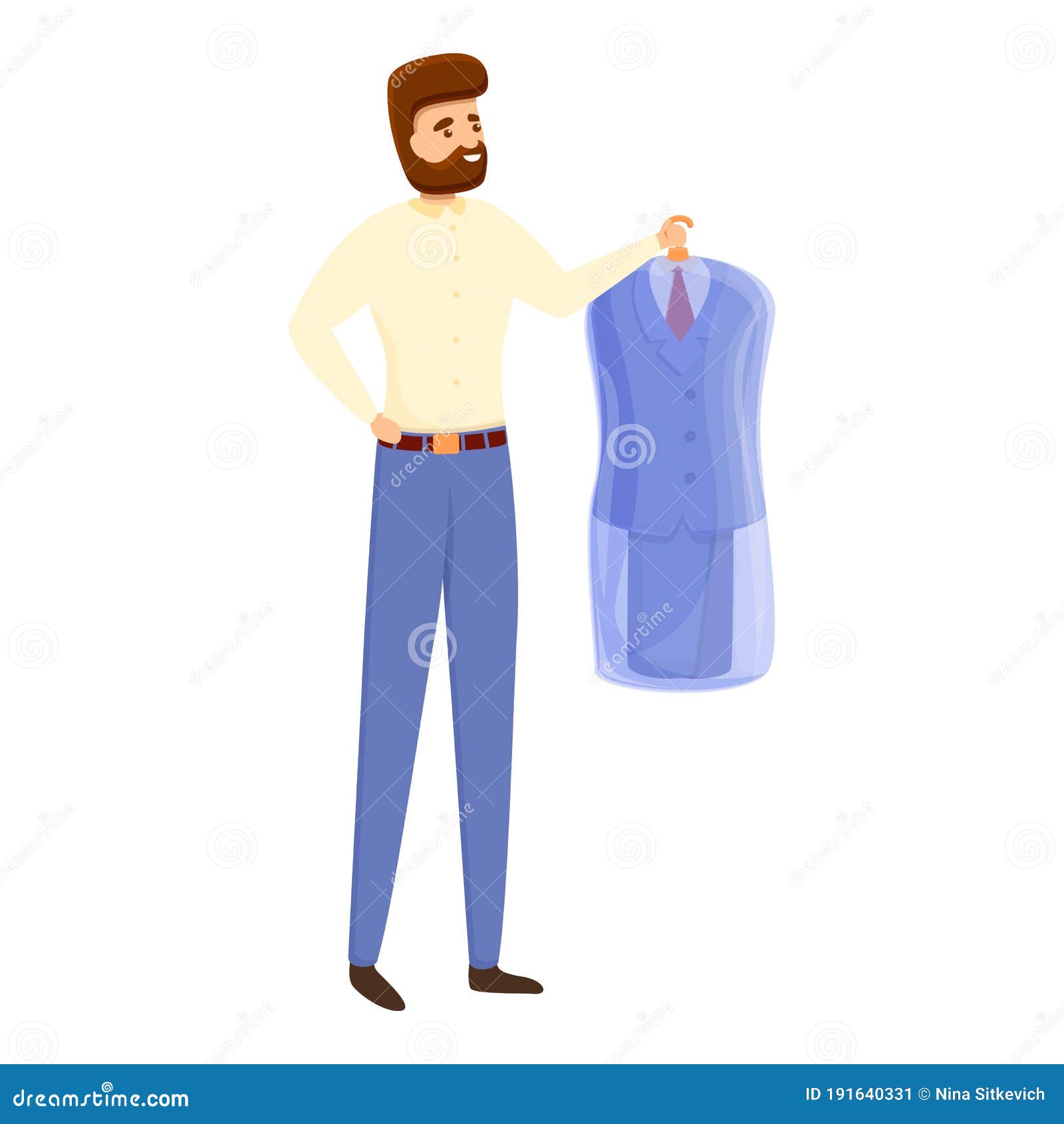 Laundry Suit Icon, Cartoon Style Stock Vector - Illustration of cloth ...