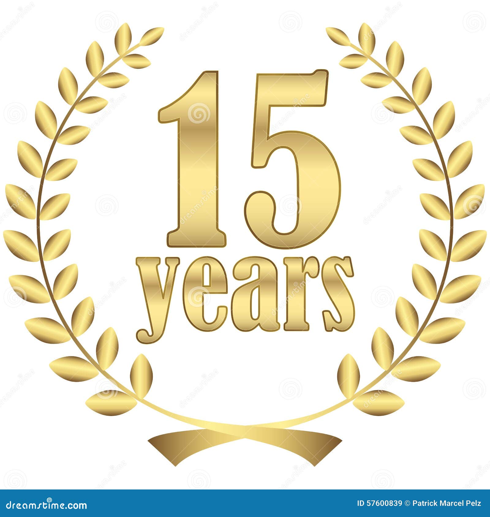 Laurel wreath for jubilee stock vector. Illustration of plaque 57600839