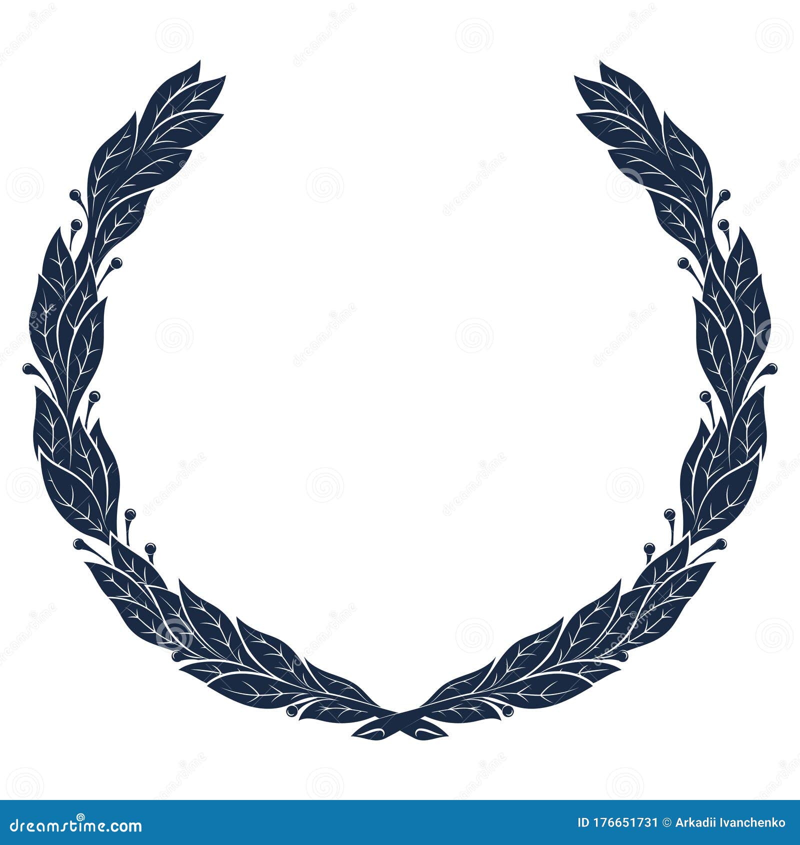 Download Laurel Wreath, Vintage Wreath. Greek Laurel Stock Vector - Illustration of frame, anniversary ...