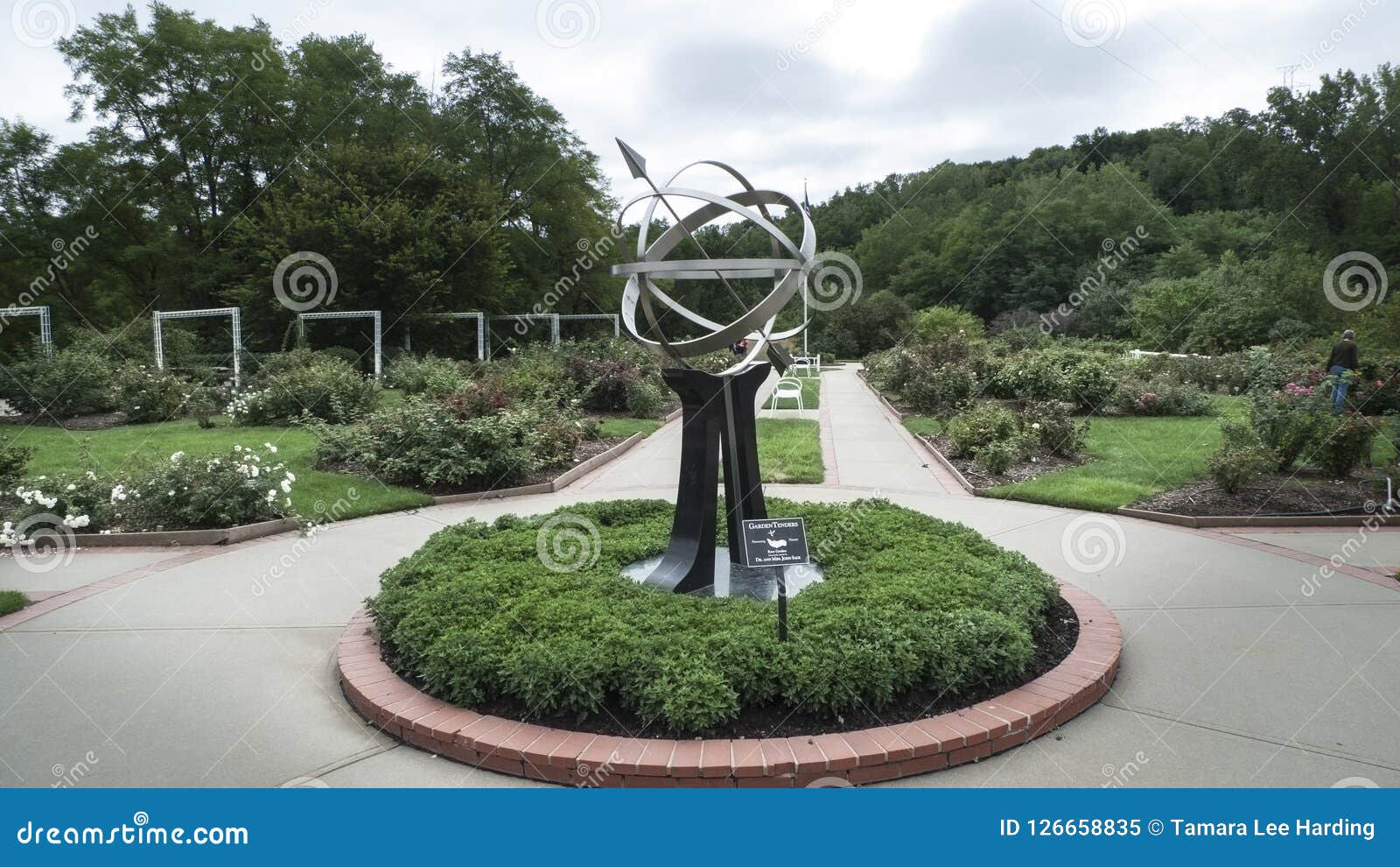 Lauritzen Gardens Omaha Nebraska Armillary Sphere Editorial