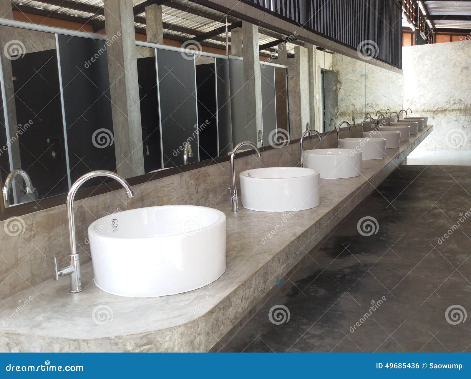 Lavatory at public toilets stock photo. Image of interior 49685436