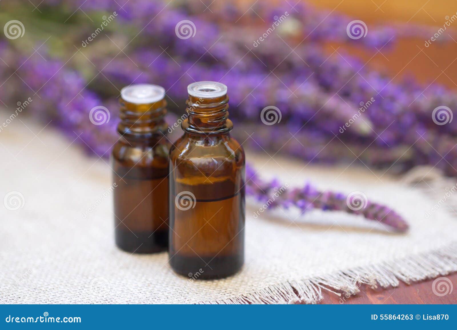 Lavender Essential Aroma Oil Stock Image Image of bottle