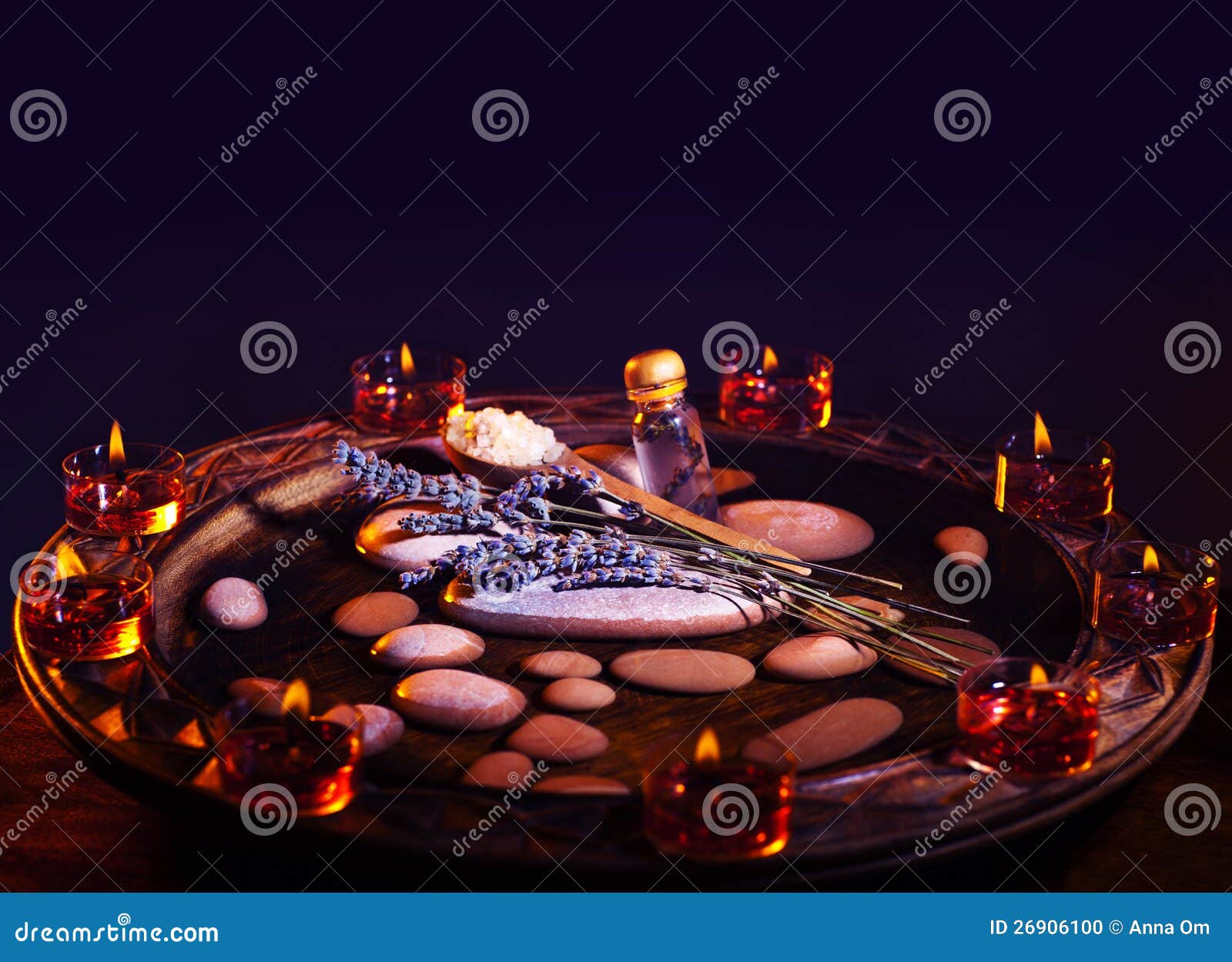 Lavender Herbal Spa Room with Zen Atmosphere Stock Photo Image of