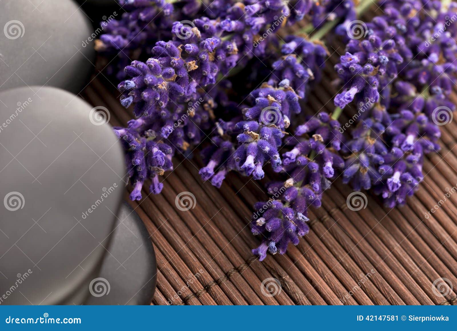Lavender and Massage Stones Stock Image Image of health, beauty 42147581