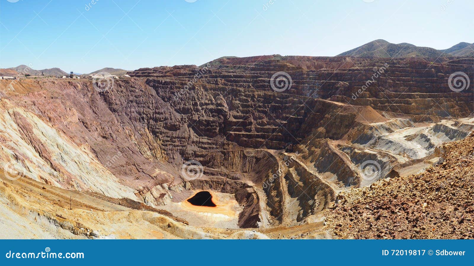 Lavender Pit Copper Queen Mine Stock Image Image of geology, copper