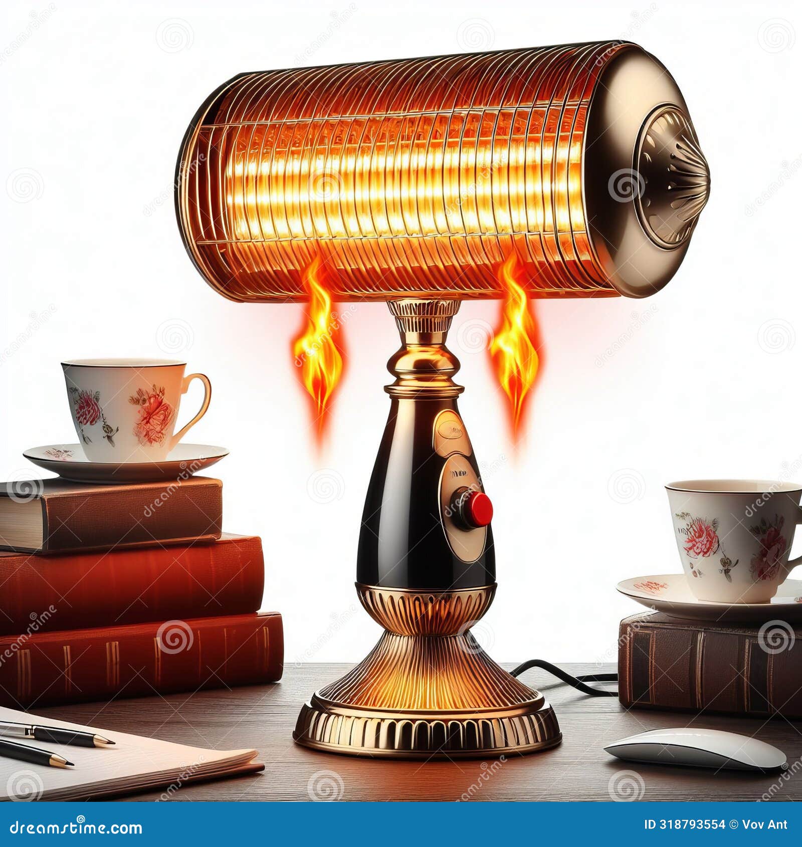 lavish lamp heater tabletop units emit copious amounts of hat w