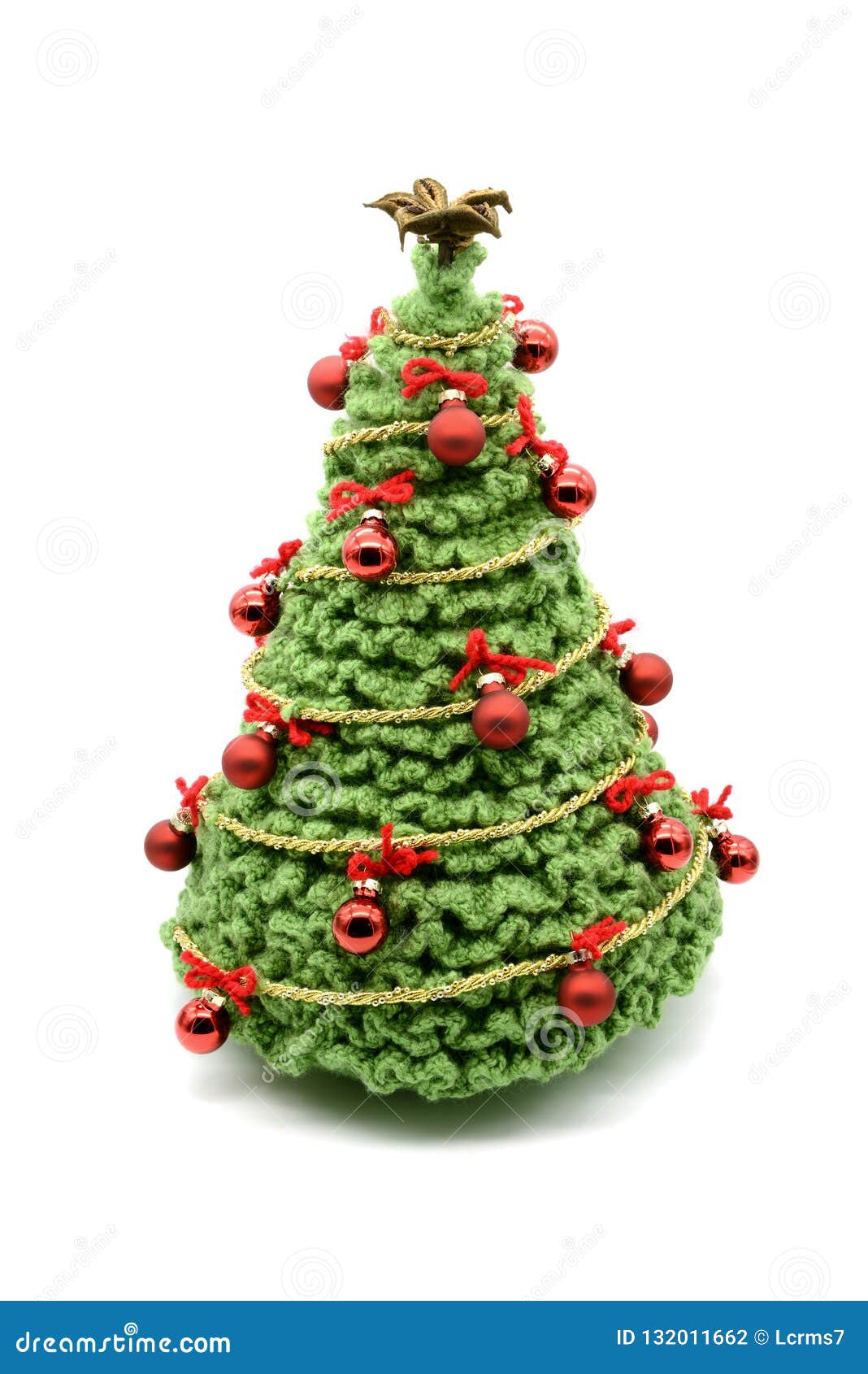 Lavori Uncinetto Natale.Lavori All Uncinetto L Albero Di Natale Con Le Palle E Gli Ornamenti Fatto Di W Verde Fotografia Stock Immagine Di Decorazione Struttura 132011662