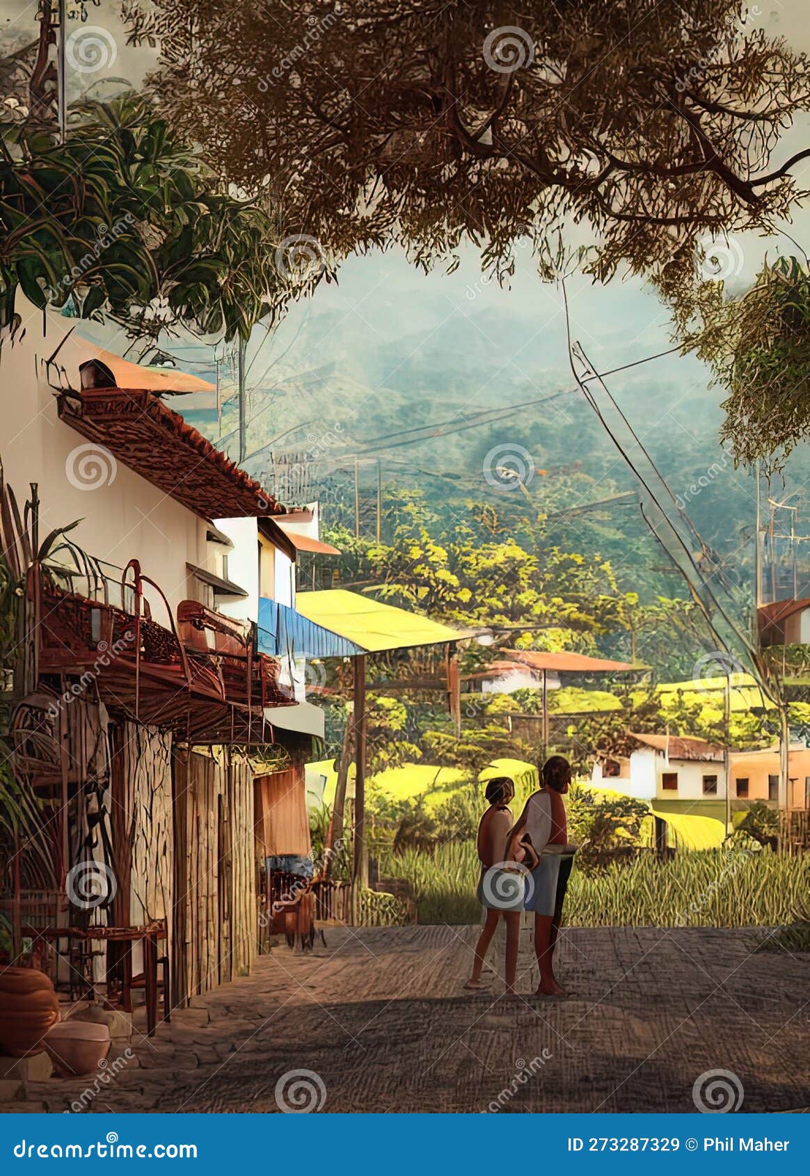 Lavras, Minas Gerais, Brazil. Generative AI. Stock Image - Image