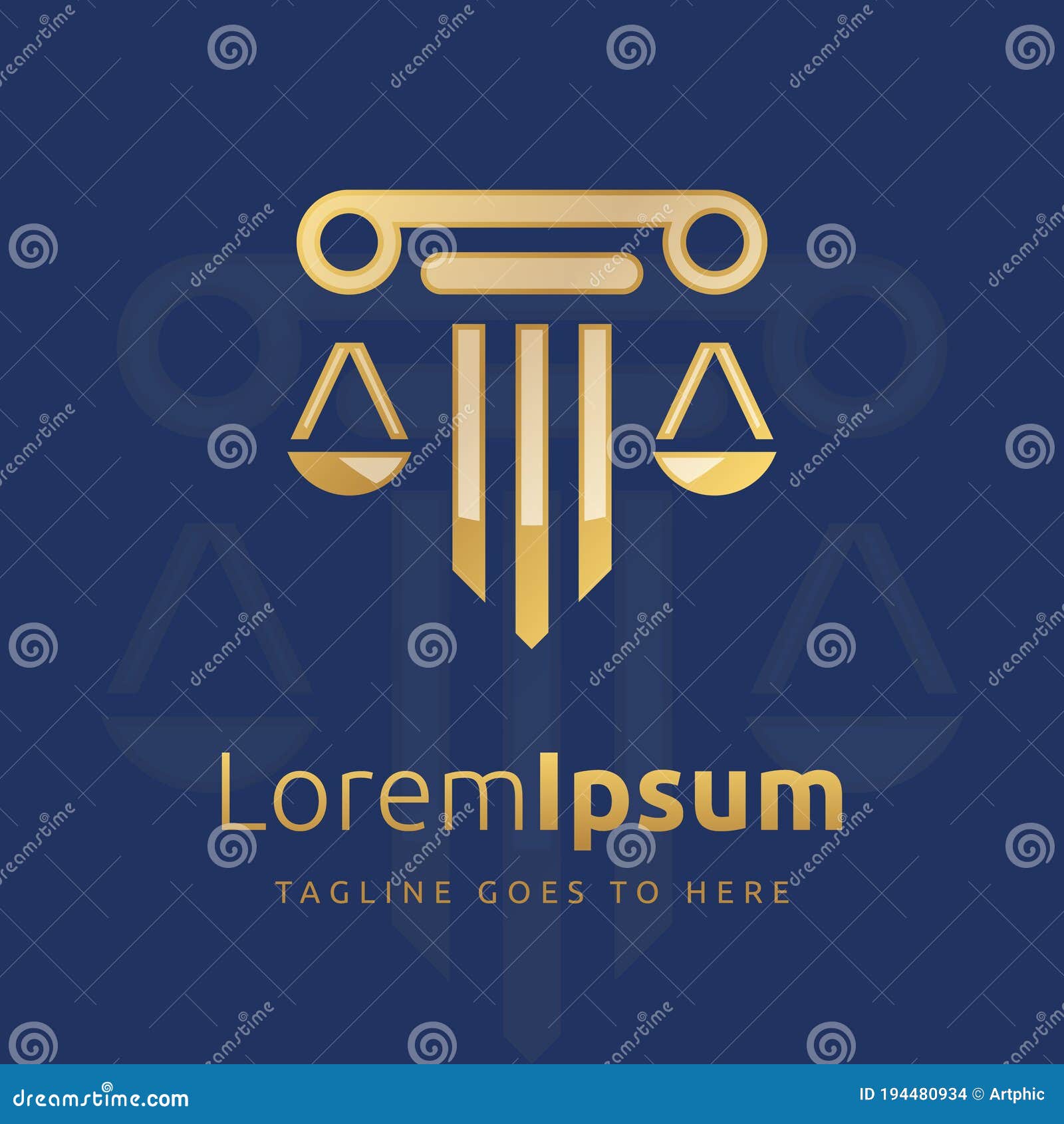 Law Office, Attorney, Lawyer Logo Or Label. Justice Symbol. Vector ...