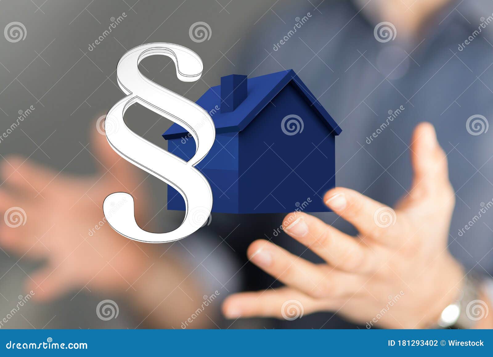 A Law House Contract in Hand Stock Photo Image of background, estate