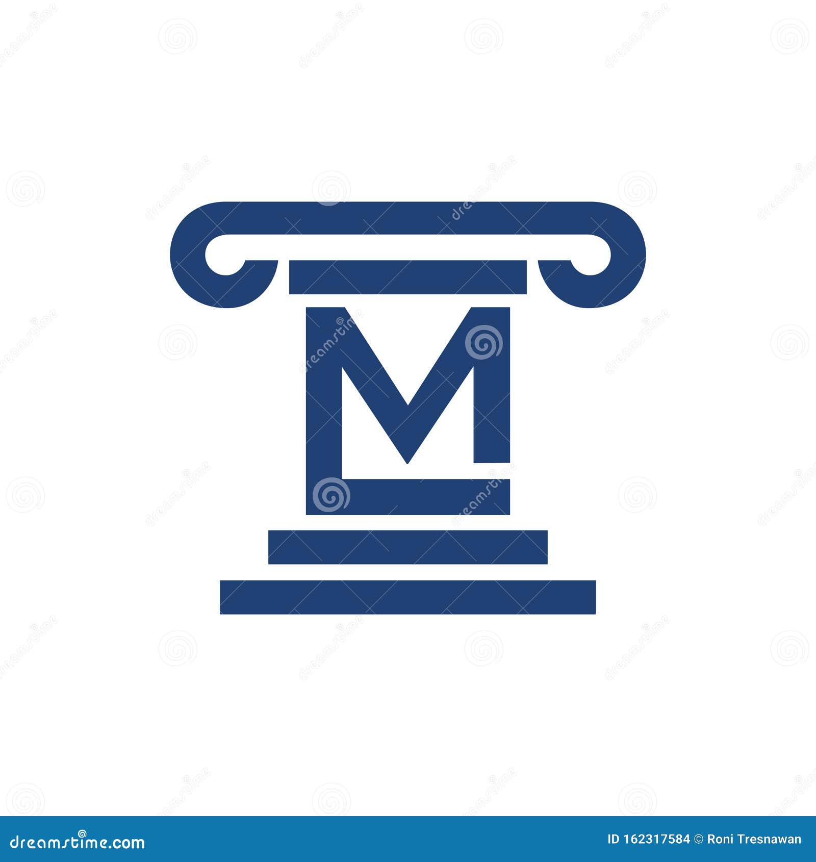 Premium Vector  Mm lettermark monogram circle round logo vector