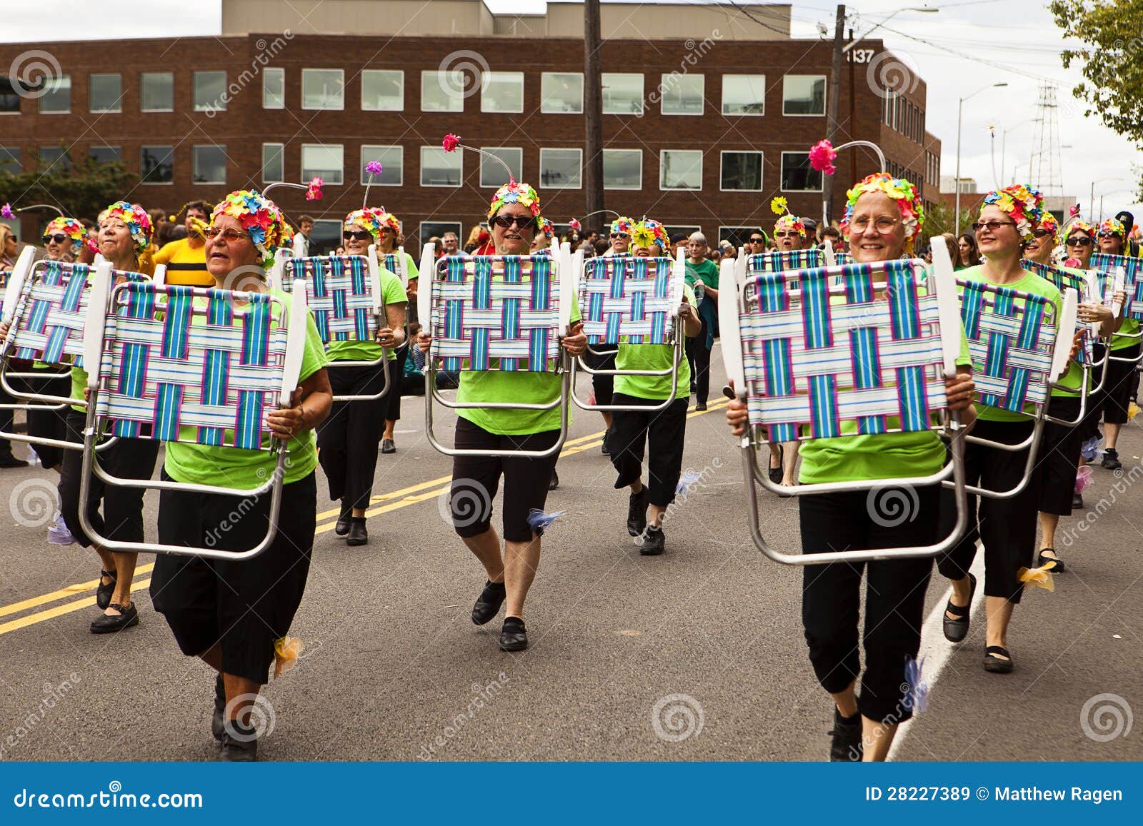 Lawn Chair Precision Dance Team Editorial Stock Image Image of chairs, lawn 28227389