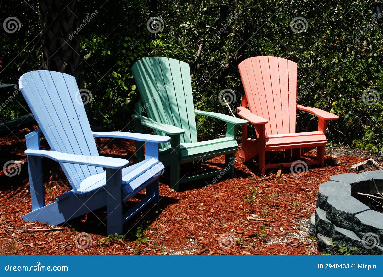 Lawn Chairs stock image. Image of colorful, recreation 2940433