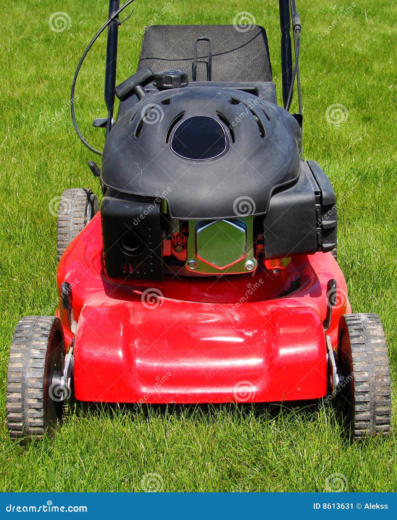 Lawn mower stock image. Image of grass, greenery, garden 8613631