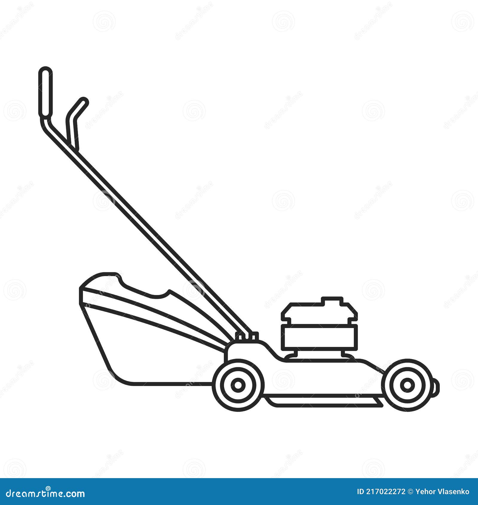 Lawnmower Drawing Lawn Vector Images over 750