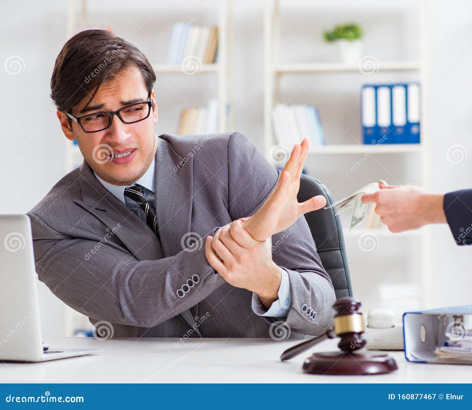 Lawyer Being Offered Bribe for His Services Stock Image Image of