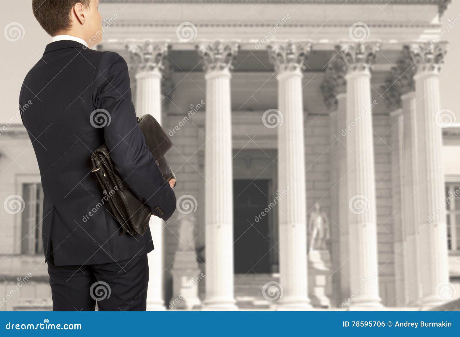 The Lawyer with a Briefcase Stock Photo Image of attorney, adult 78595706
