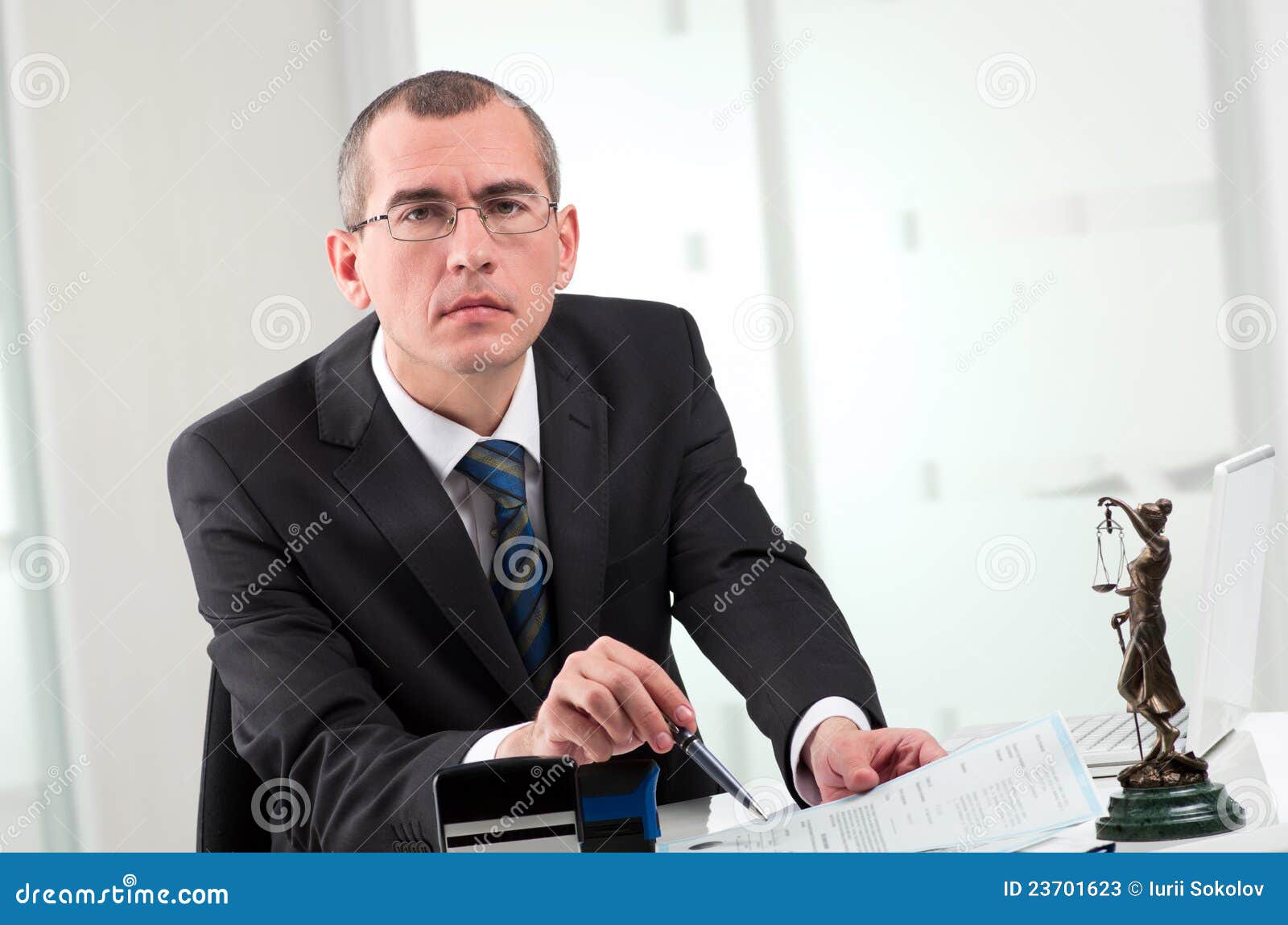 Lawyer On His Workplace Stock Photos Image 23701623