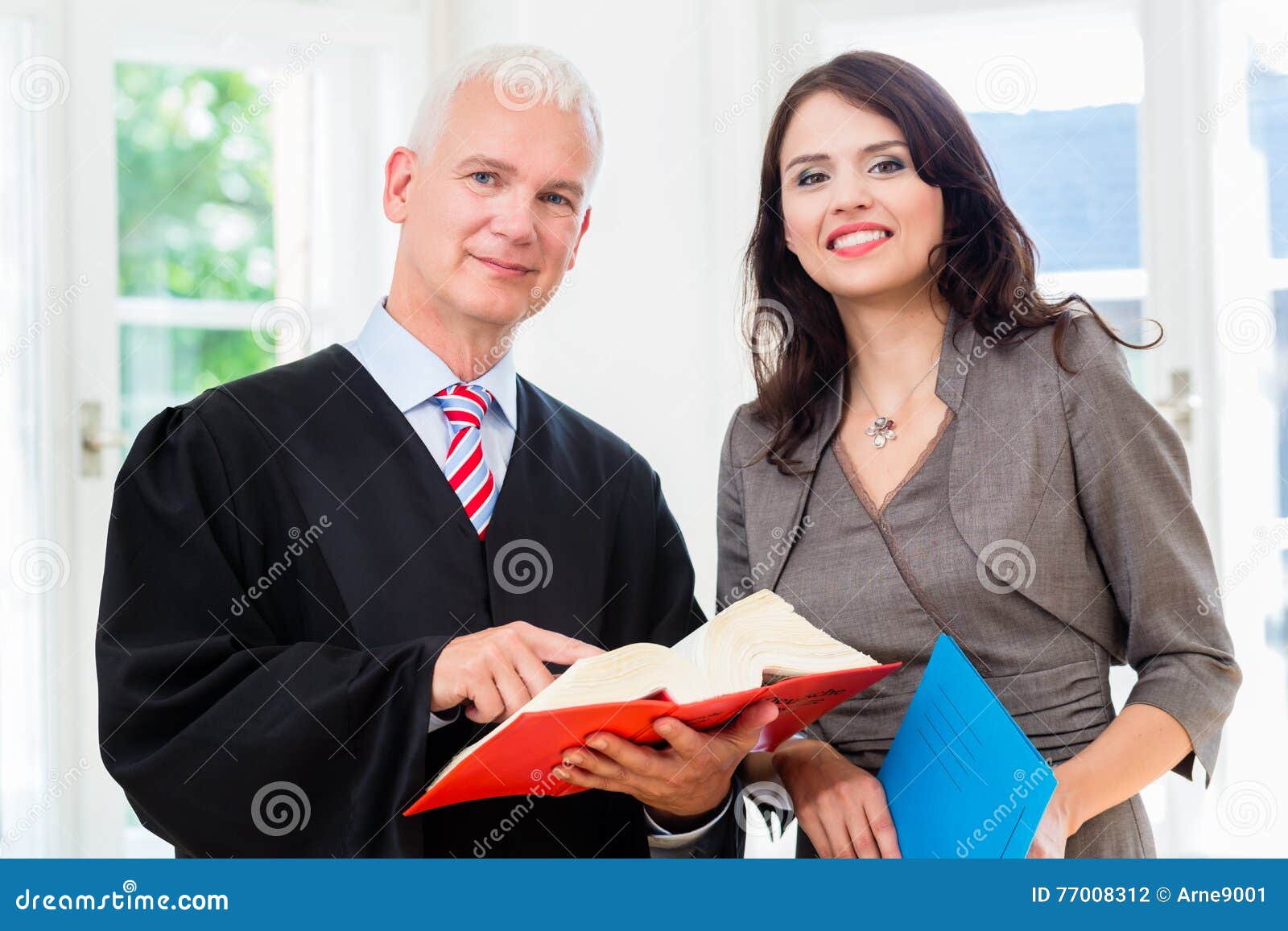 Lawyer and Paralegal in Their Law Office Stock Photo Image of office