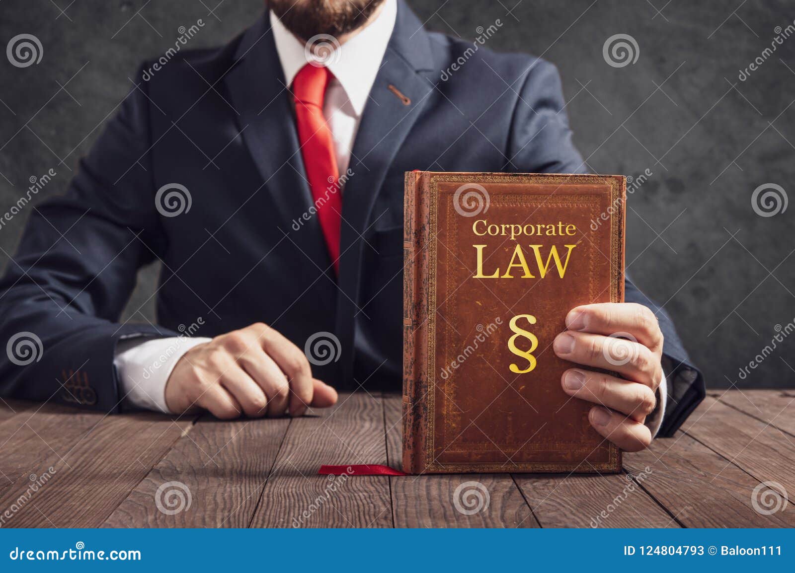 lawyer shows statute book of law