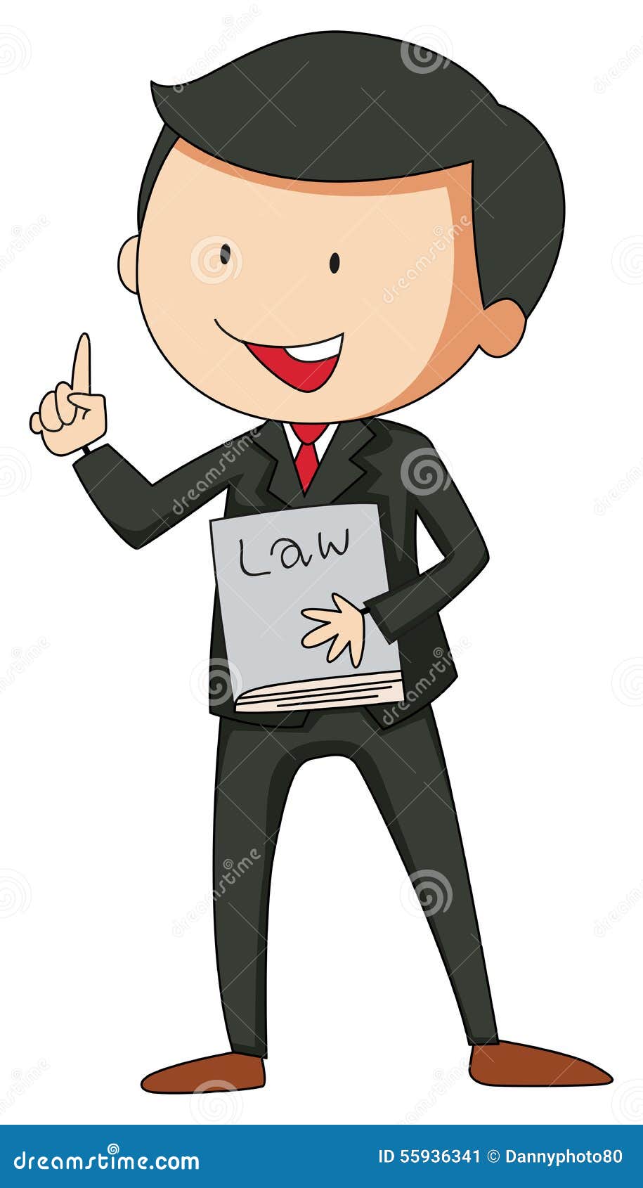 Lawyer stock vector. Illustration of occupation, clipart 55936341