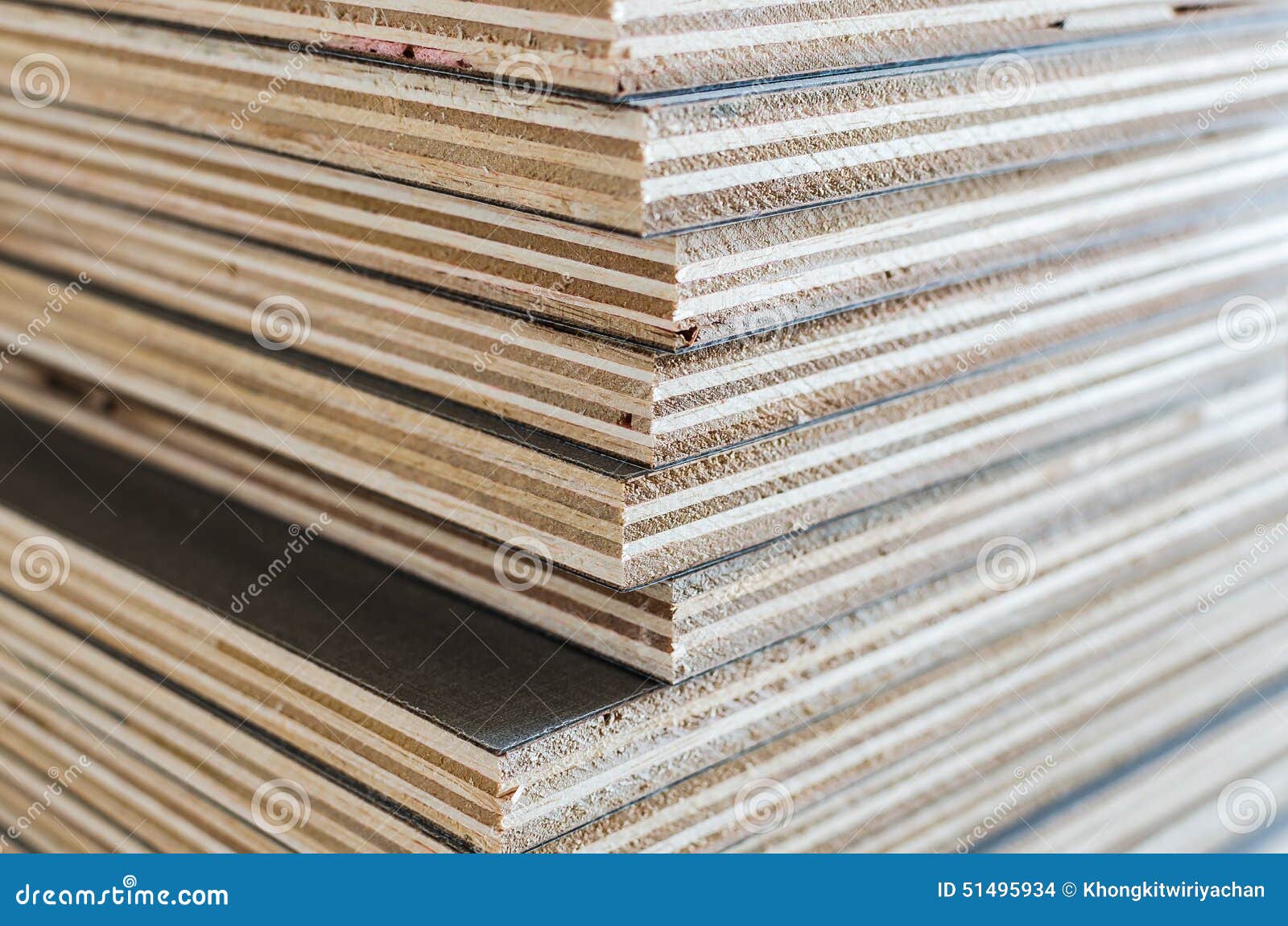 layer of plywood in construction site as background