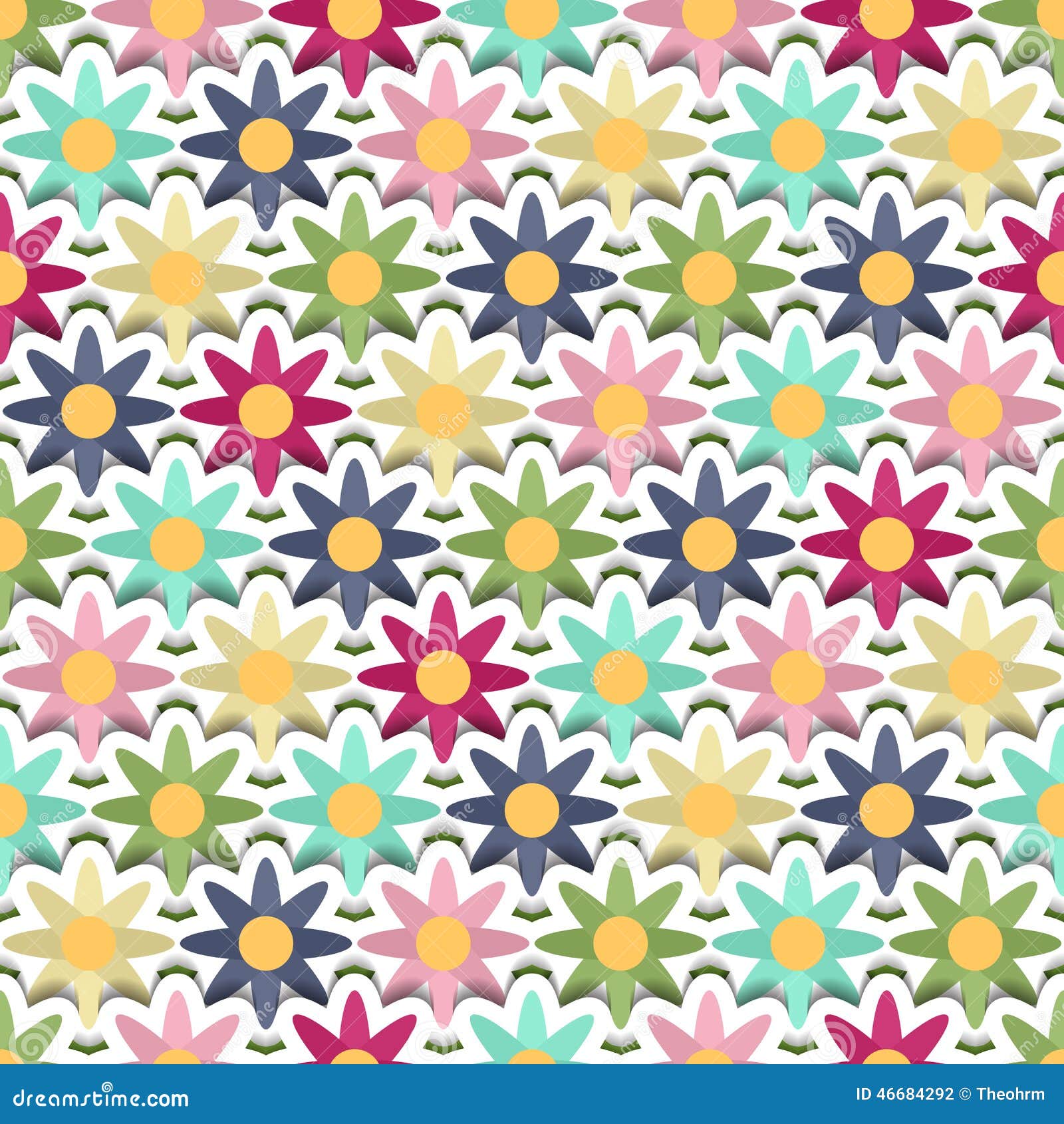 Layered Daisy stock vector. Illustration of eps10, easter ...
