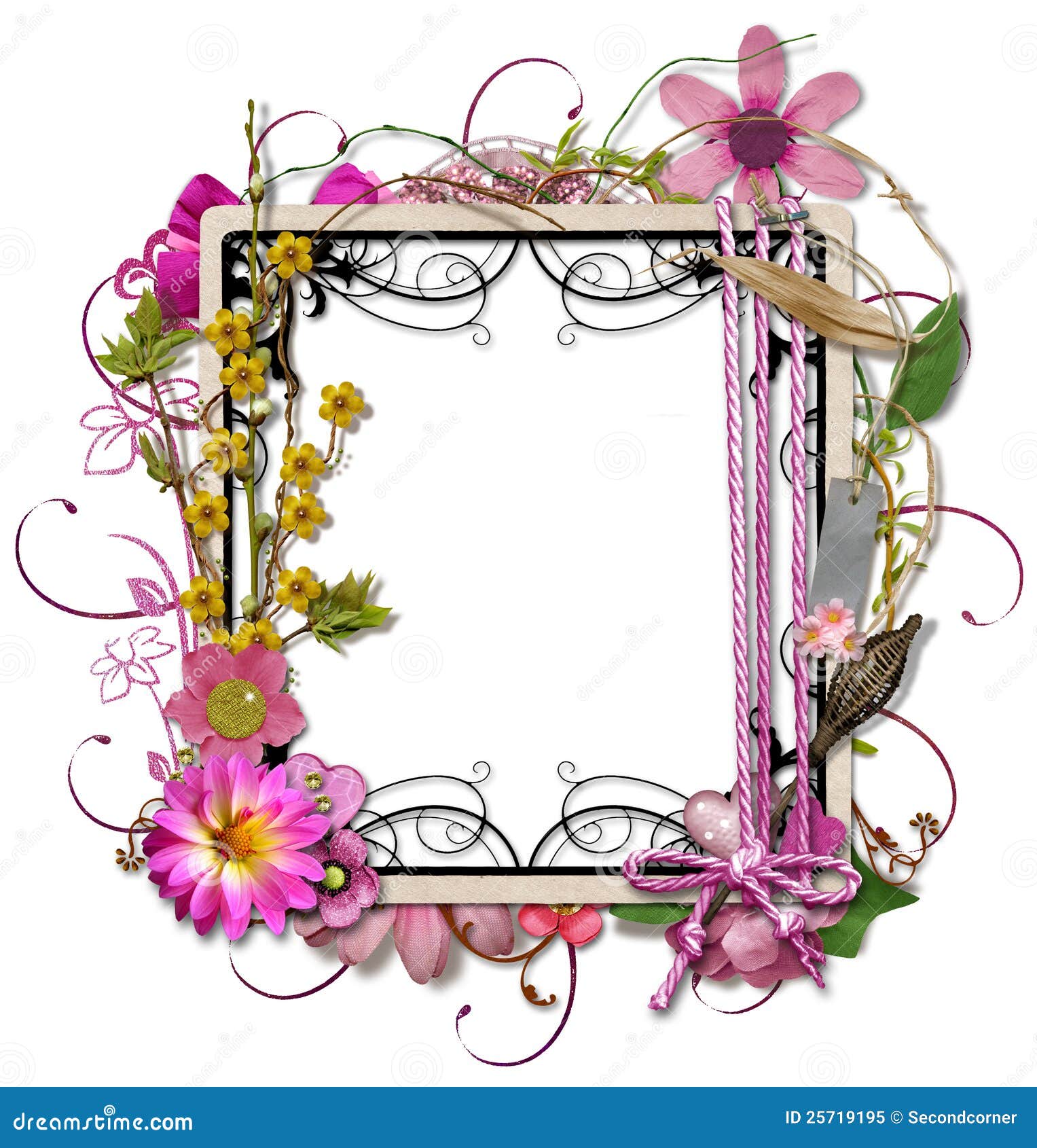 Layered Decorated Vintage Frame Stock Illustration Illustration of