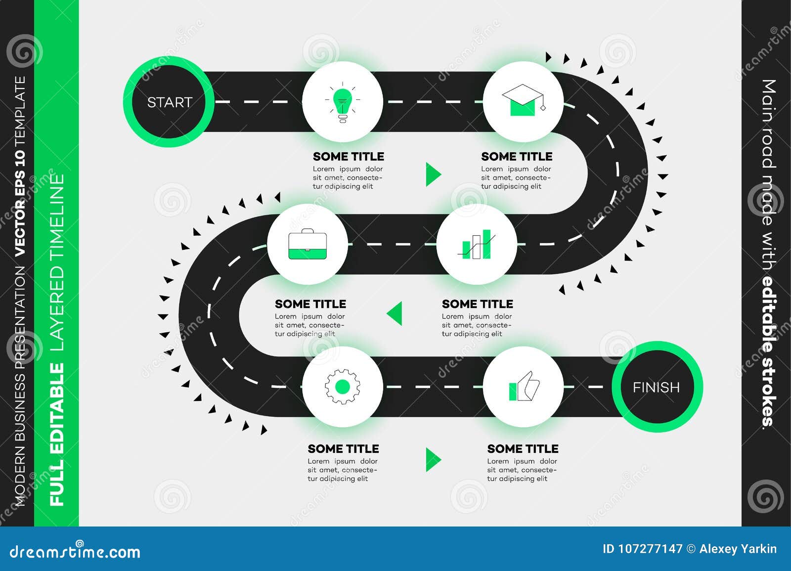 layered infographic timeline.  roadmap, template for modern business presentation, annual reports, layouts