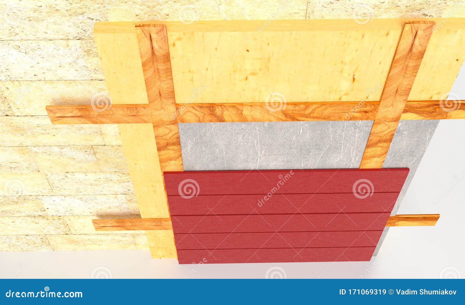 Layered Scheme of Exterior Wall Thermal Insulation and Covering by