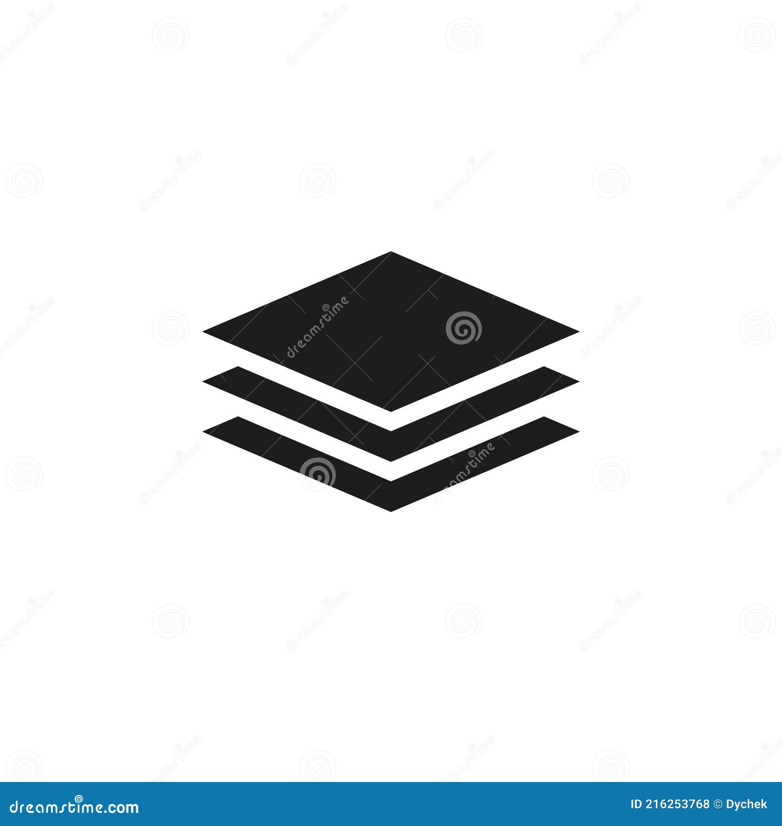 Layers Icon Simple Vector Illustration On A White Background Stock