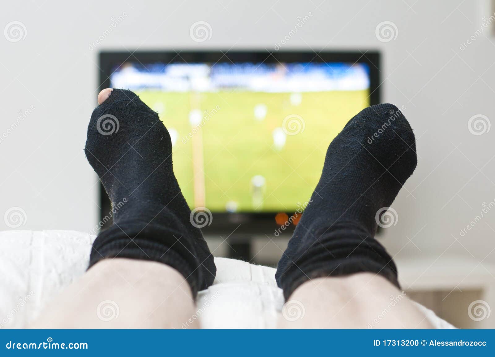 Laying in Bed and Watching Tv Stock Photo Image of cinema, person
