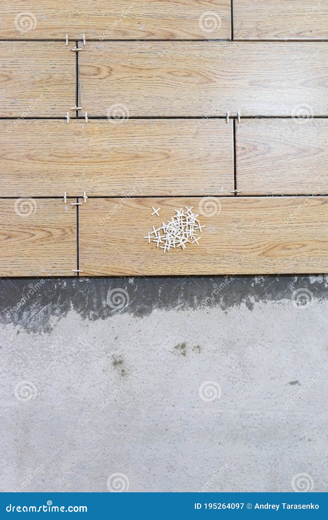 Laying Ceramic Tiles. Preparation for Laying Floor Stock Image Image
