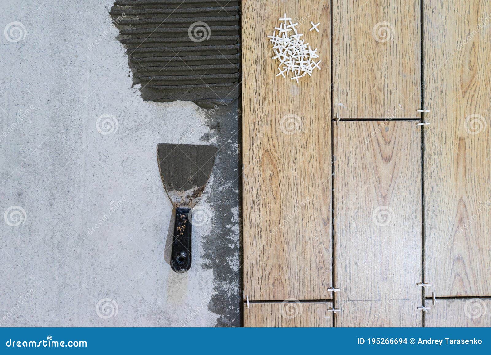 Laying Ceramic Tiles. Preparation for Laying Stock Photo Image of