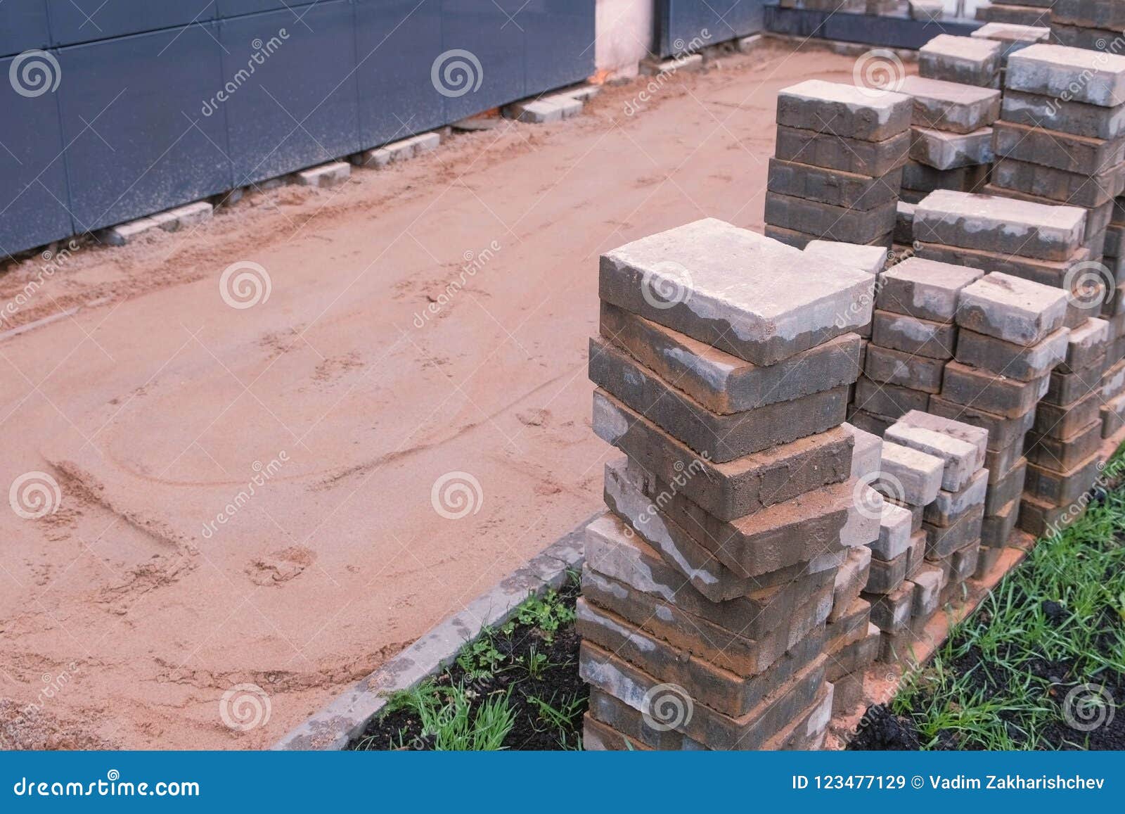 how to lay paving slabs on soil