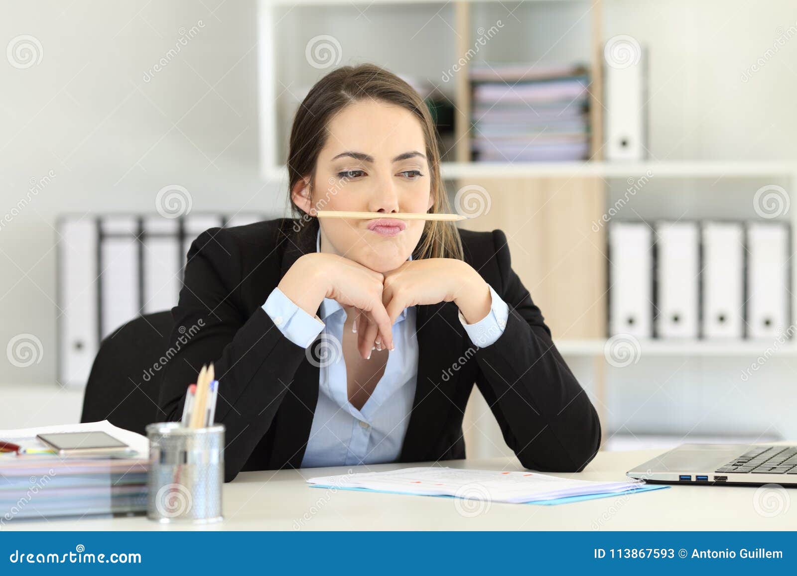 lazy employee wasting time at office