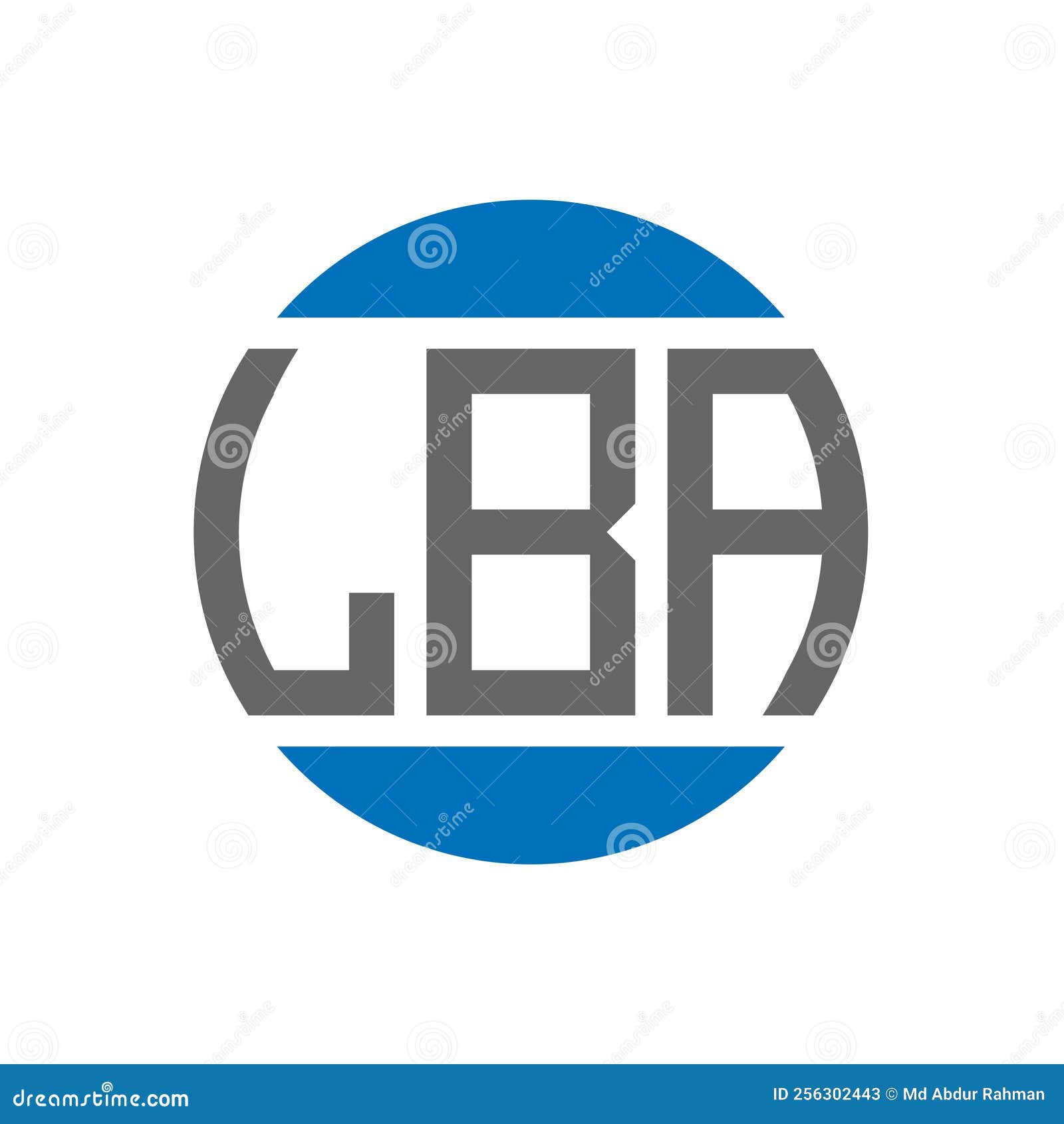 lba letter logo  on white background. lba creative initials circle logo concept. lba letter 