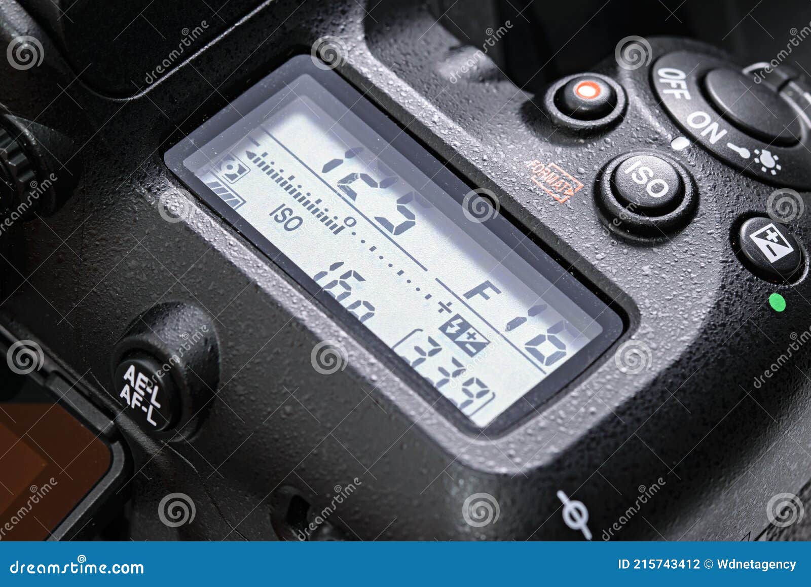 LCD Screen of Nikon D7500 DSLR Camera Editorial Photography