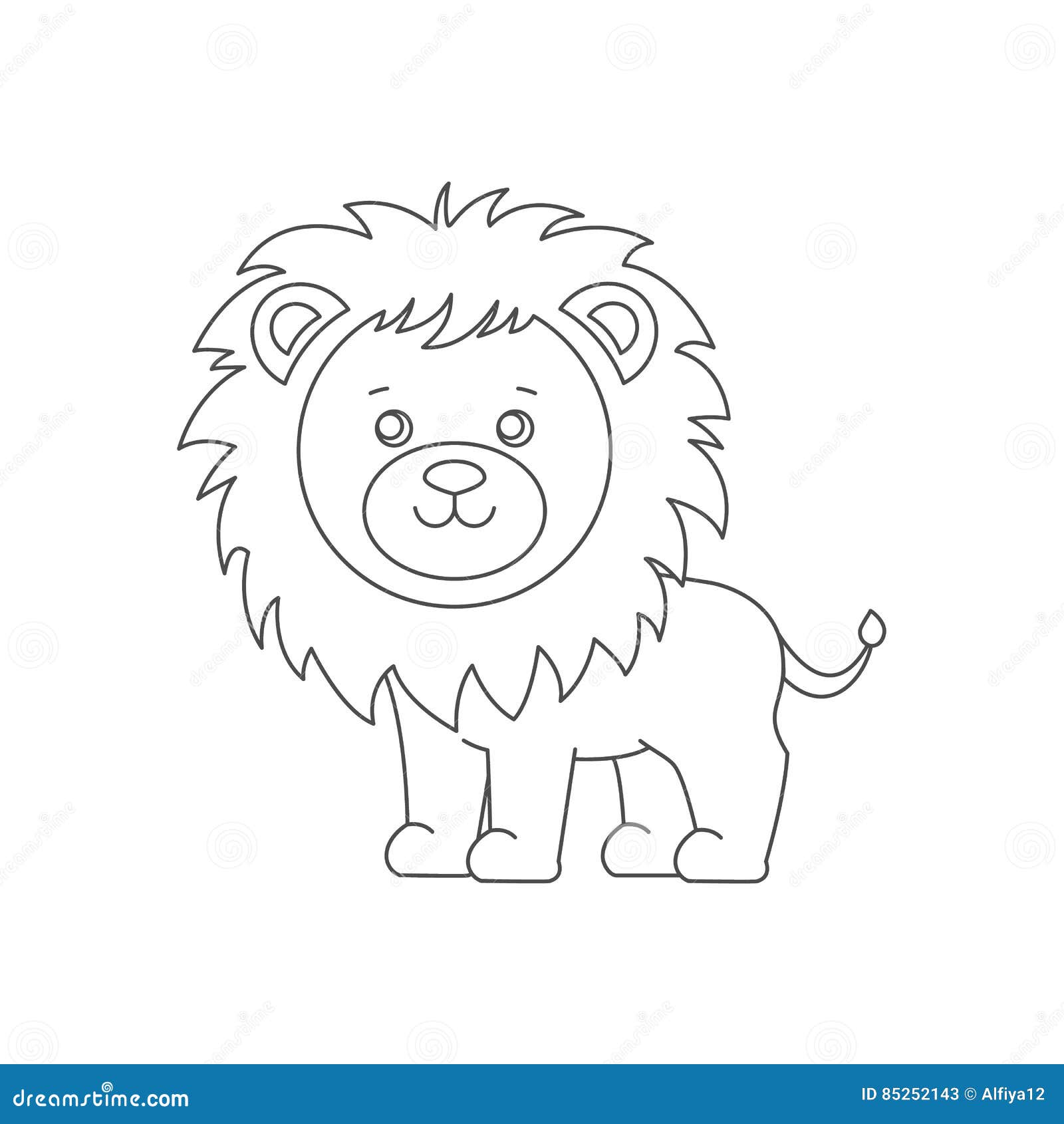 Desenhos para colorir de animais selvagens Leão