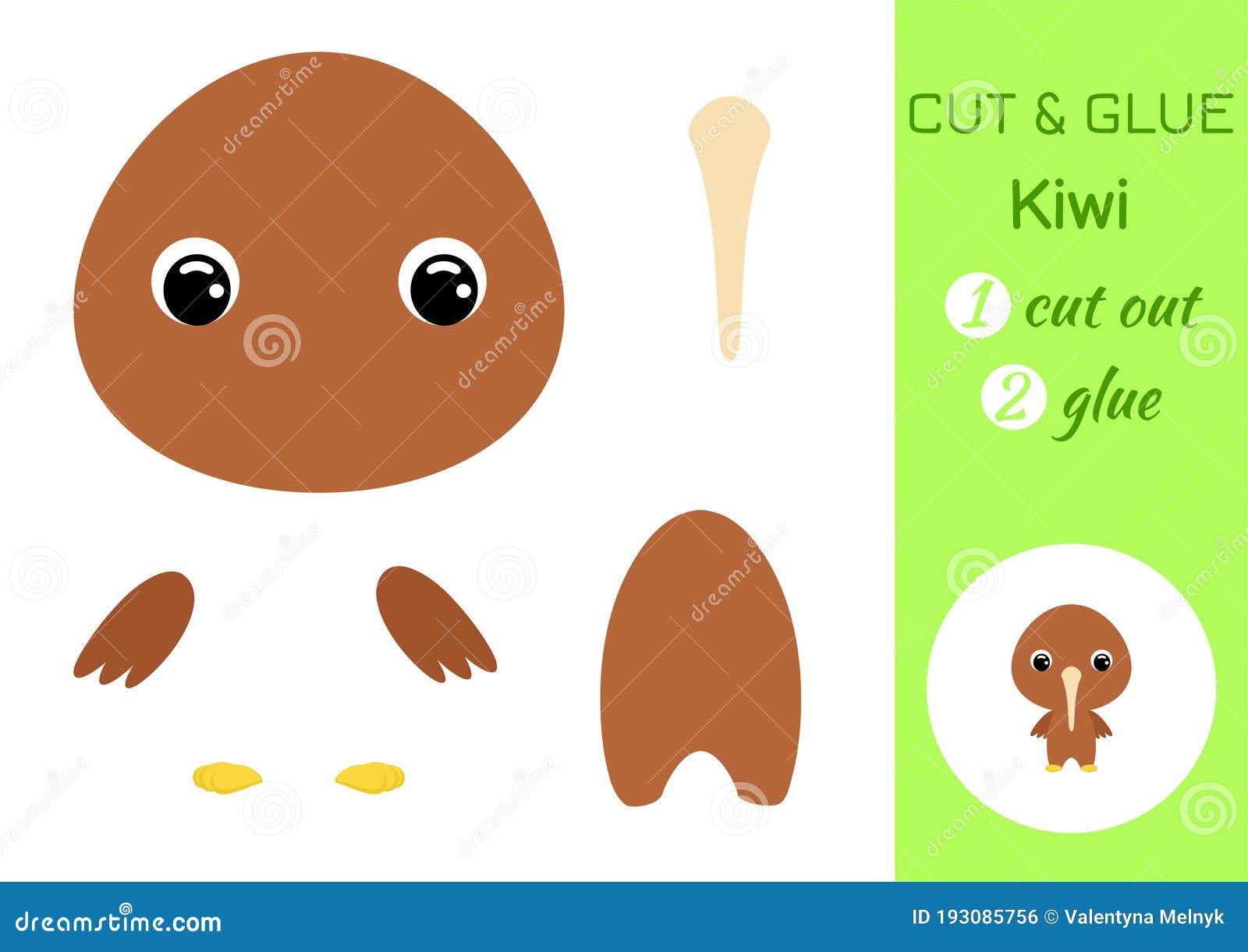 Lena Kiwi Para Bebe Cortada Y Pegada Hoja De Trabajo De Desarrollo Educativo Juego De Papel De Color Para Ninos En Edad Preescol Ilustracion Del Vector Ilustracion De Educativo Goma Lena Kiwi Para Bebe Cortada Y Pegada Hoja De Trabajo De Desarrollo Educativo Juego De Papel De Color Para Ninos En Edad Preescol Ilustracion Del Vector Ilustracion De Educativo Goma