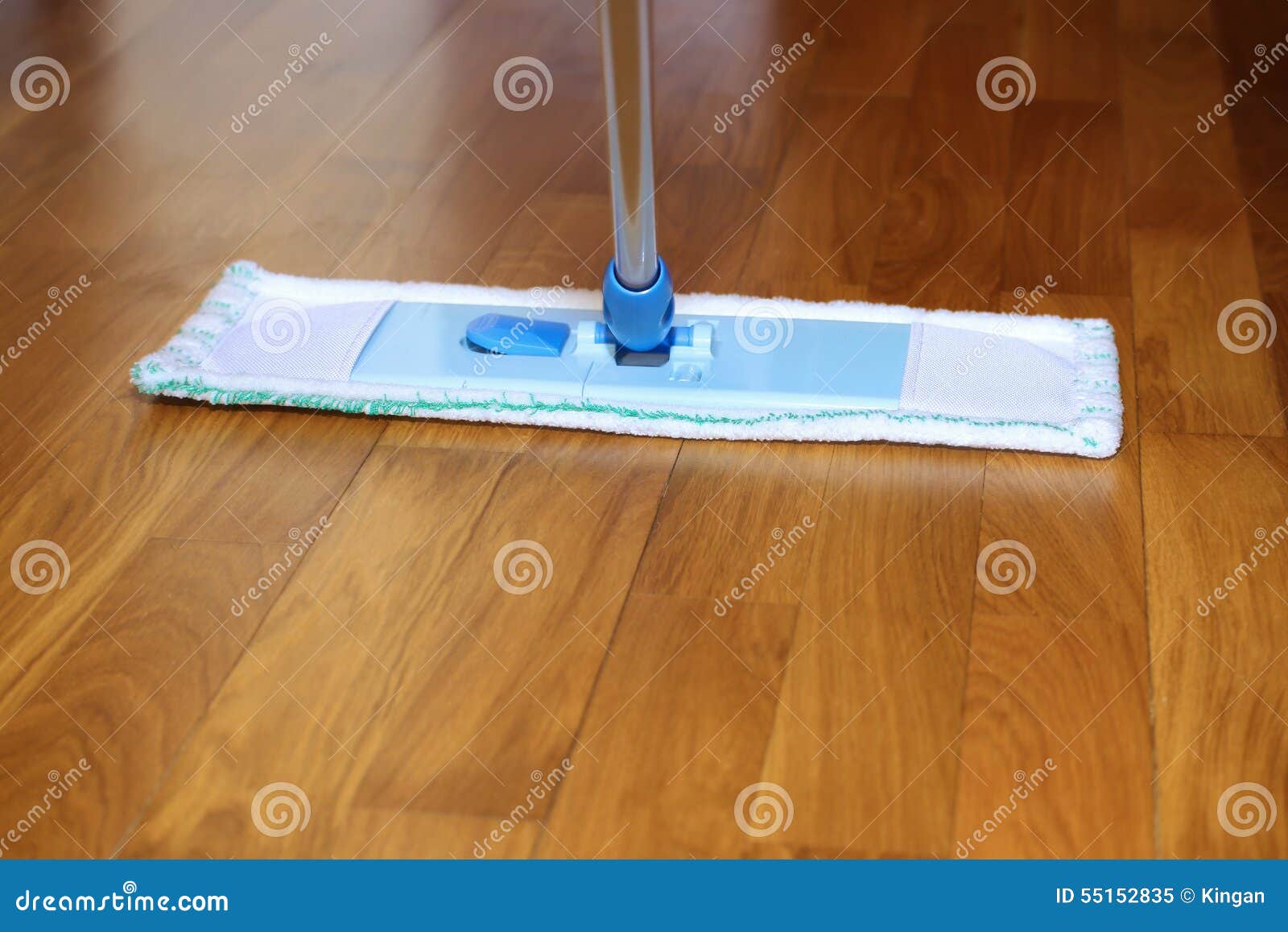 Le Balai Sur Le Plancher De Parquet Image stock - Image du nettoyé, bonne:  55152835