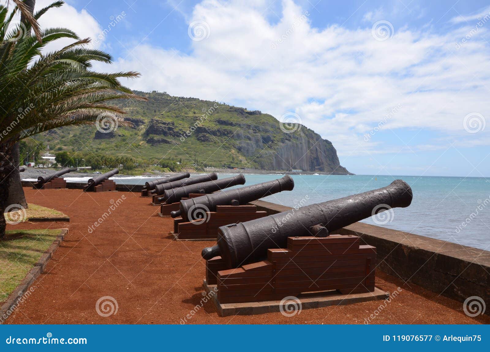 le barachois in saint-denis, reunion island, france