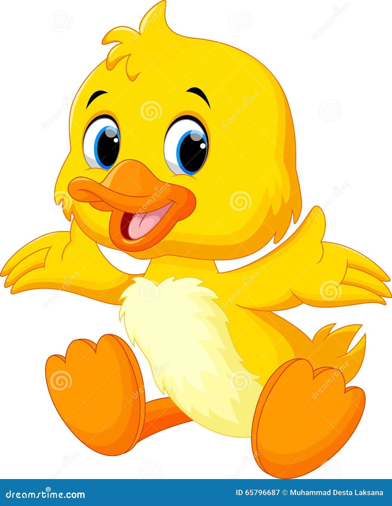 Le Canard Mignon De Bebe A Souleve Ses Ailes Illustration Stock Illustration Du Conception Poulet