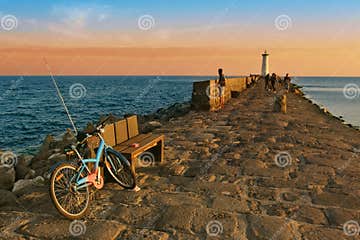 Le Cap D Adge stock image. Image of cape, languedoc, adge - 13226947